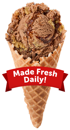 Scoop of Fudgie Cheesecake with Graham Ice Cream