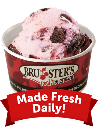 Scoop of Non Dairy Peppermint Made With OREO®