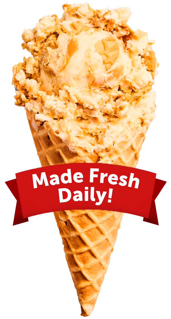 Scoop of Peanut Butter Cookie Made With NUTTER BUTTER® Ice Cream