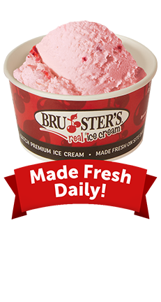 Scoop of Non Dairy Strawberry Oat Milk Ice Cream