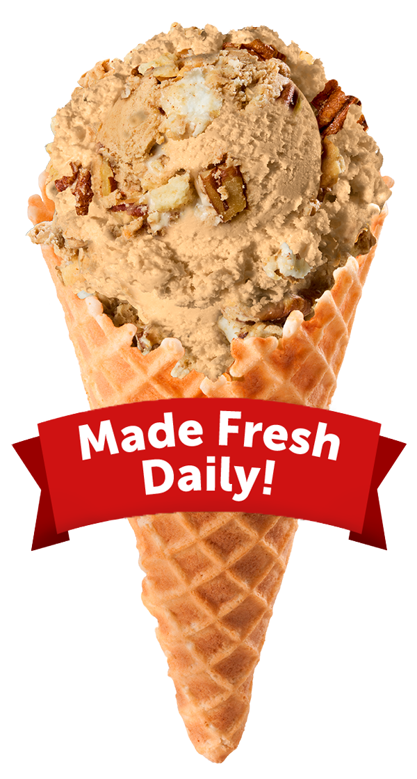 Scoop of Sweet Potato Pie Ice Cream